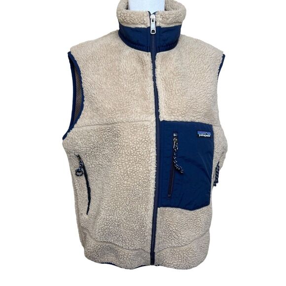 Vintage Patagonia Retro X Sherpa Vest Deep Pile Size Medium 2001 Fleece USA